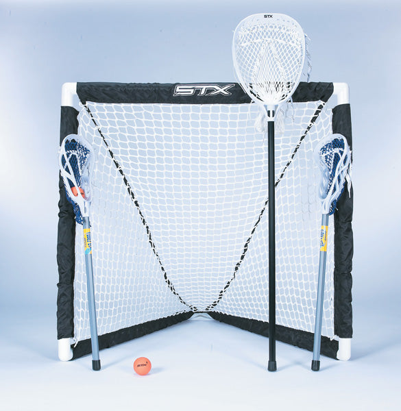 STX Fiddle Mini Lacrosse Set - 3 Sticks, 2 Balls, & 1 Goal