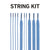 String King Lacrosse Head Strings Kit - Sidewalls, Shooters, and More