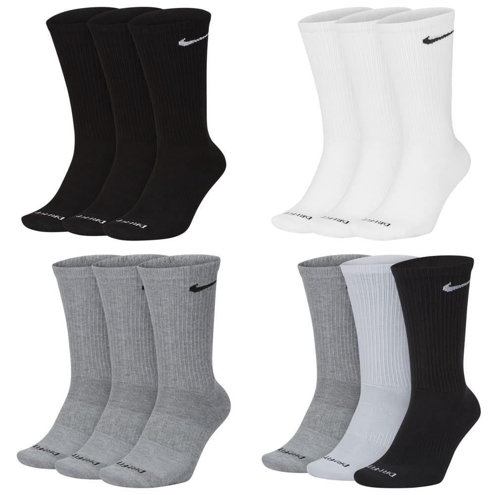Nike Everyday Plus Training Lightweight Crew Socks - 3-Pack