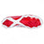 New Balance Freeze LX 2.0 White/Red Lacrosse Cleats