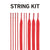 String King Lacrosse Head Strings Kit - Sidewalls, Shooters, and More
