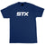 STX Basic Branded Navy Blue/White Men's Lacrosse T-Shirt