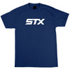 STX Basic Branded Navy Blue/White Men's Lacrosse T-Shirt