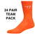 Warrior Performance Orange Lacrosse Crew Socks - 24 Pair Team Pack
