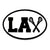 Oval 4x6 LA - STIX Lacrosse Sticker Decal