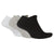 Nike Performance Cushion White/Black/Grey Training No-Show Socks - 3-Pack