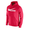 Nike Club Fleece Red Pullover Men's Lacrosse Hoodie