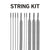 String King Lacrosse Head Strings Kit - Sidewalls, Shooters, and More