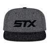STX Melton Wool Grey/Black Snapback Lacrosse Hat Cap