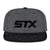 STX Melton Wool Grey/Black Snapback Lacrosse Hat Cap
