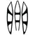 Cascade R Lacrosse Helmet Vent Cover Decals