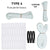 SportStop STRING KING TYPE 4 CUSTOM Men's Lacrosse Mesh Stringing Kit