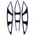 Cascade R Lacrosse Helmet Vent Cover Decals