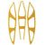 Cascade R Lacrosse Helmet Vent Cover Decals