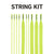 String King Lacrosse Head Strings Kit - Sidewalls, Shooters, and More
