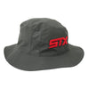 STX Grey/Red Lacrosse Ball Bucket Hat