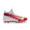 Nike Alpha Huarache 6 Elite White/Red Lacrosse Cleats