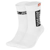 Nike SNKR Sox JDI Just Do It White Crew Socks - 2-Pack