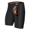 Shock Doctor Men's Ultra Pro Black Compression Shorts with Ultra Carbon Flex Cup