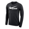 Nike Dri-Fit Legend Black Long Sleeve Men's Training Lacrosse Shirt