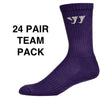Warrior Performance Purple Lacrosse Crew Socks - 24 Pair Team Pack