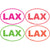 Oval 4x6 LAX Neon Colored Lacrosse Sticker Decal