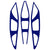 Cascade R Lacrosse Helmet Vent Cover Decals